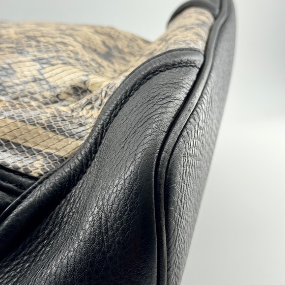 MCM Leather Backpack with Python Print Front Panel - Picture 7 of 16